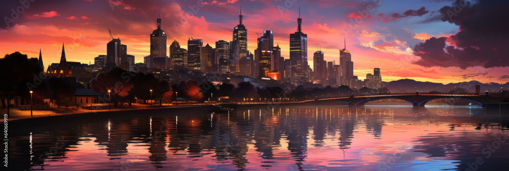 Obraz premium Street in the town, Australia top biggest city images free download.