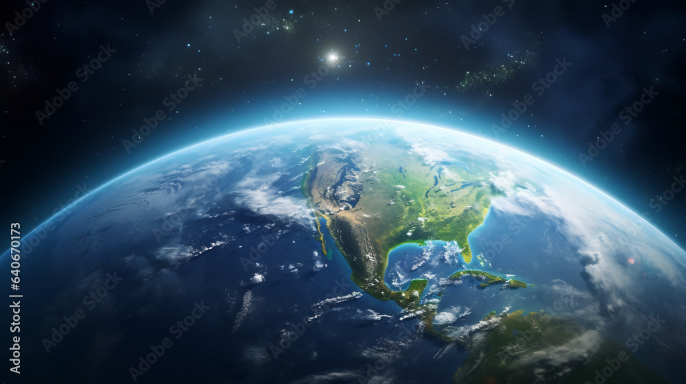 Beautiful view of planet earth from space Beautiful view of planet earth from space