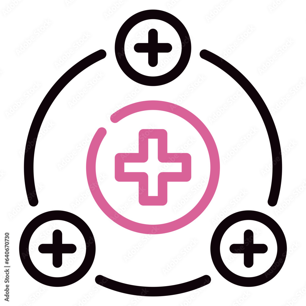 Obraz premium Pink Positivity Icon