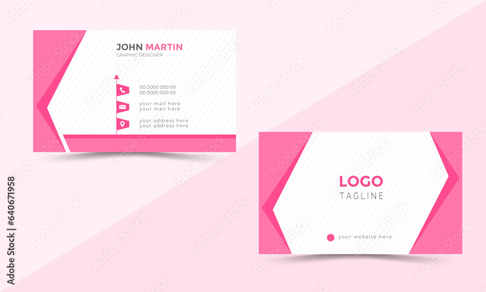 Creative Modern and Simple Business Card Template for Professional Creative Modern and Simple Business Card Template for Professional