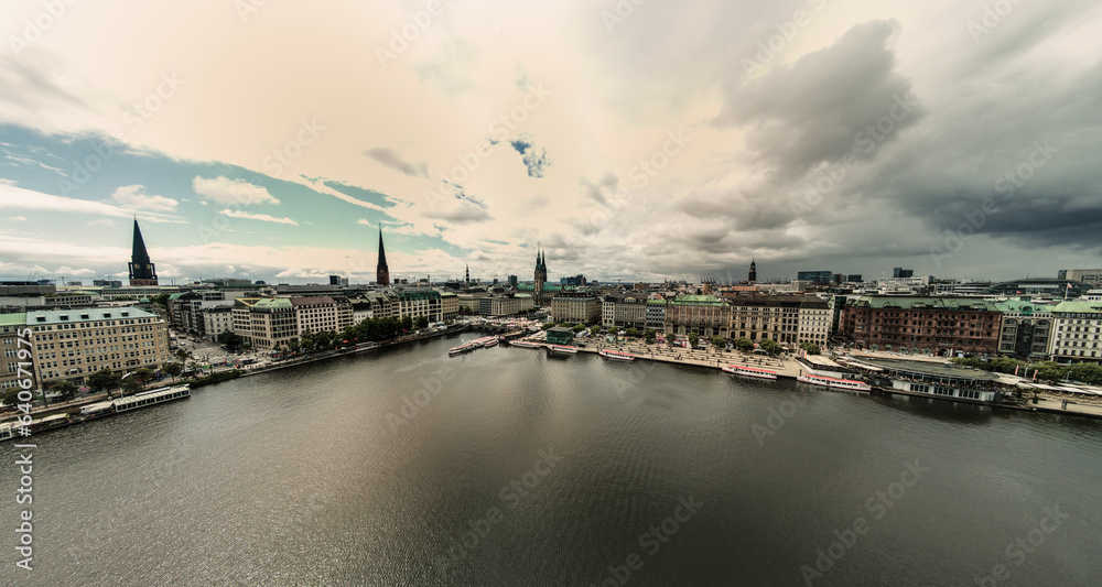 view of the city Hamburg 