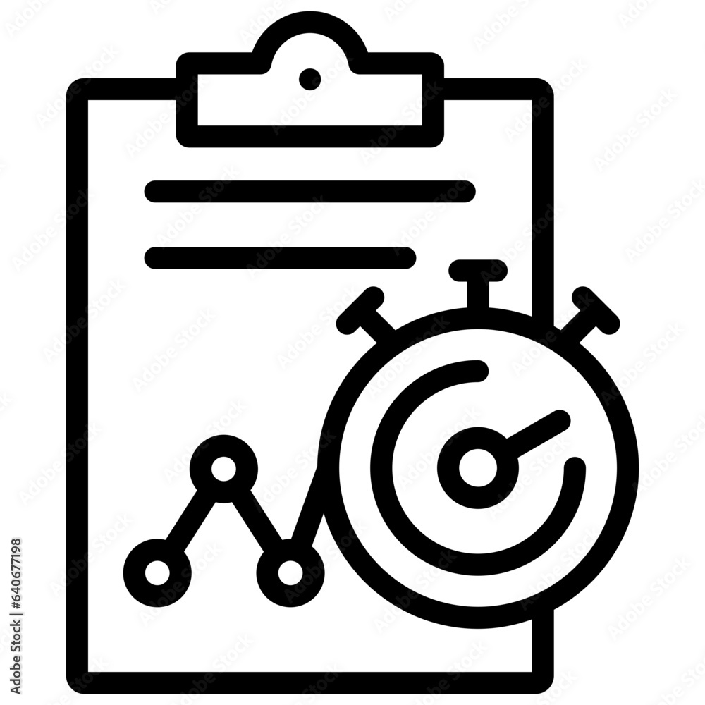 routine icon illustration design with outline routine icon illustration design with outline