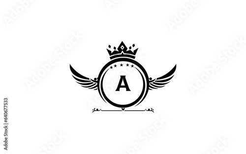A latter royal logo, modern design, initial based latter logo vector file illustration ESP 10