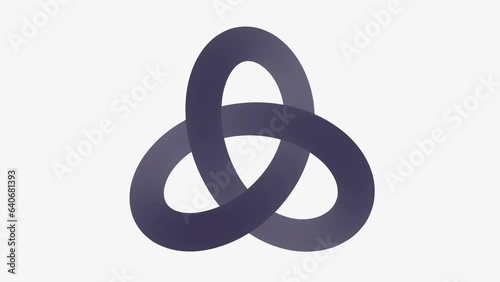 looped 3d animation. abstract background to denote the connection of relationships or the science of geometry