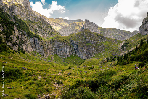 Dramatic Cliffs of the Muntii Bucegi Mountains, Romania - Busteni - Cabana Malaiesti
