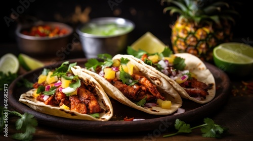 Zesty and Tangy Tacos Al Pastor with Pineapple