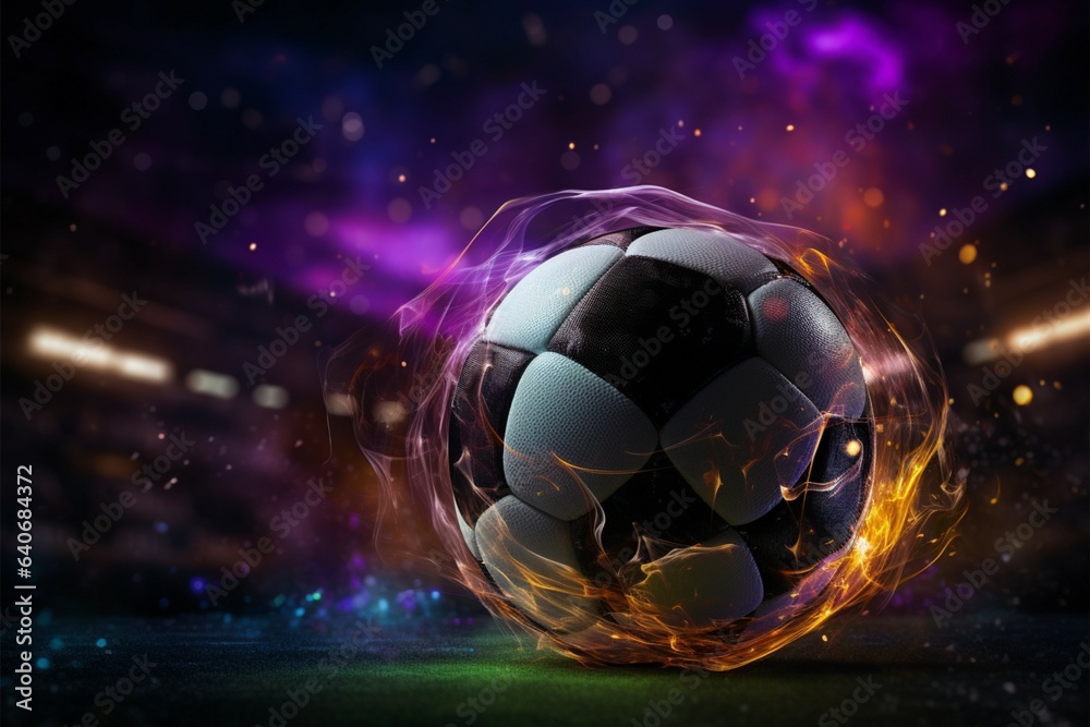 Naklejka premium Web based soccer bets, Internet provides live streams for sports enthusiasts