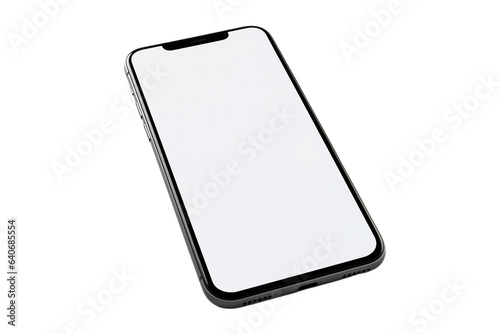 Smartphone mockup isolated on white/ transparent background