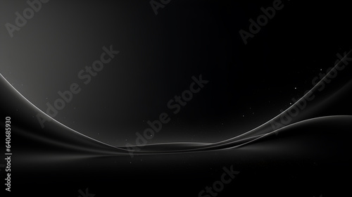 black wave abstact background texture, ai generative