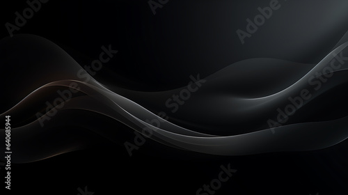 black wave abstact background texture, ai generative