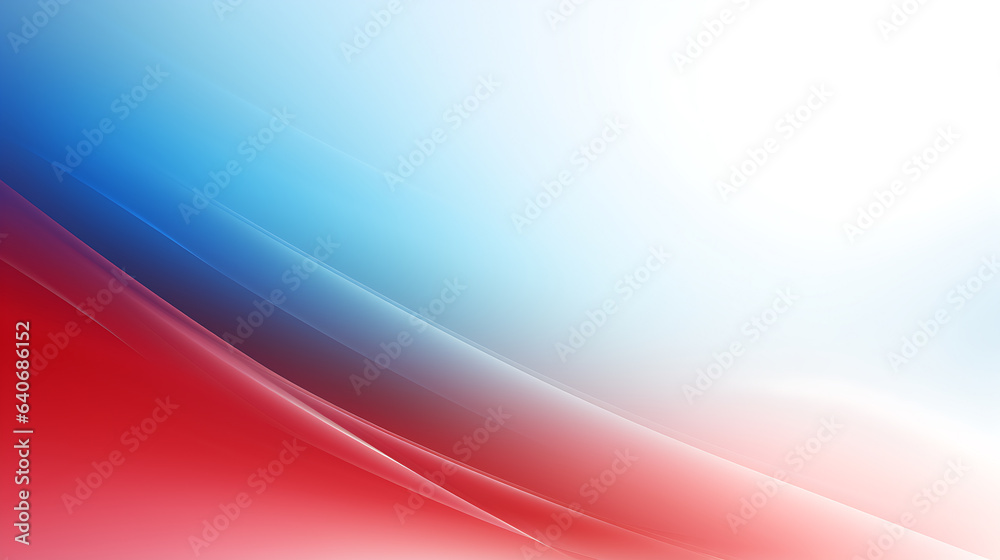 red and blue wave abstract background, texture, ai generative - obrazy, fototapety, plakaty 