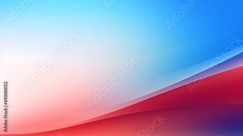 red and blue wave abstract background, texture, ai generative