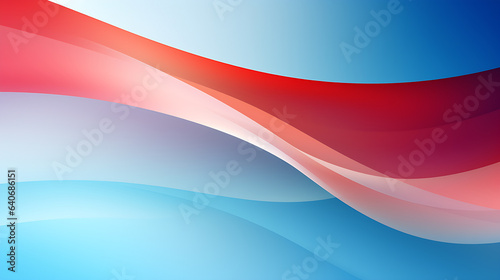 red and blue wave abstract background, texture, ai generative