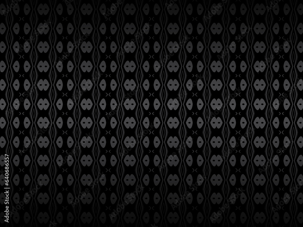 Black abstract background design. Modern wavy lines pattern (guilloche curves) in monochrome colors. Premium line texture for banners, business backgrounds. Dark horizontal vector template. Black abstract background design. Modern wavy lines pattern (guilloche curves) in monochrome colors. Premium line texture for banners, business backgrounds. Dark horizontal vector template.