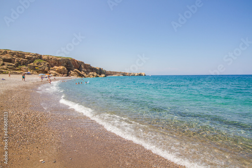 Beach Geropotamos near Rethymno, island of Crete, Mediterranean Sea, Greece © AventuraSur