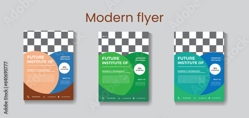 School kids  education flyer design