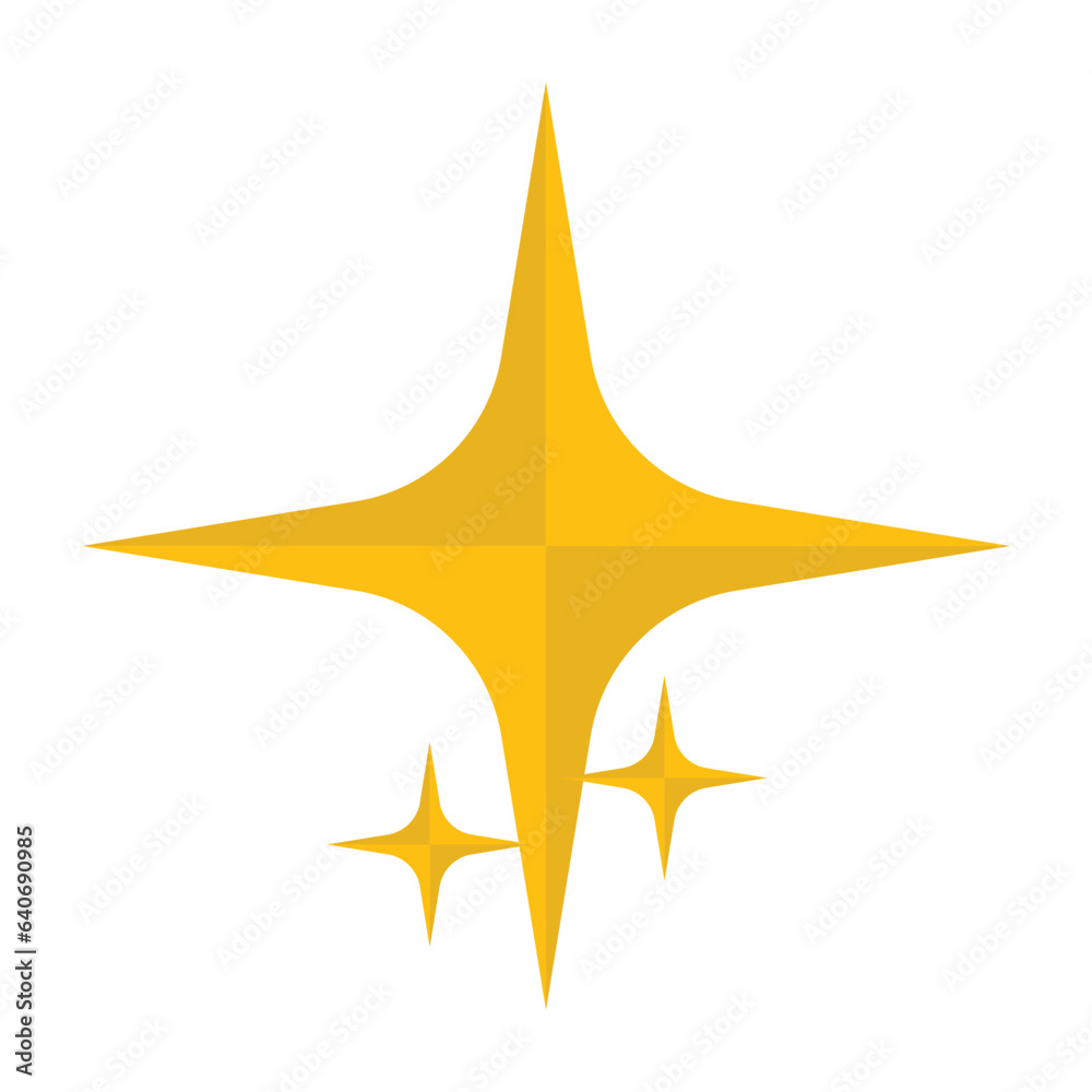 Sparkle shine icon symbol vector. on white background Sparkle shine icon symbol vector. on white background