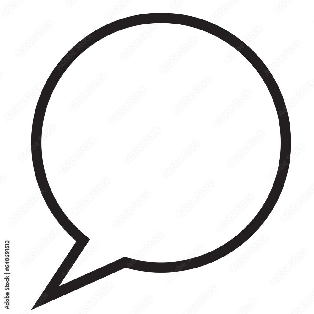 illustration of a speech bubble, SPEECH BUBBLE, TALK BALLOON