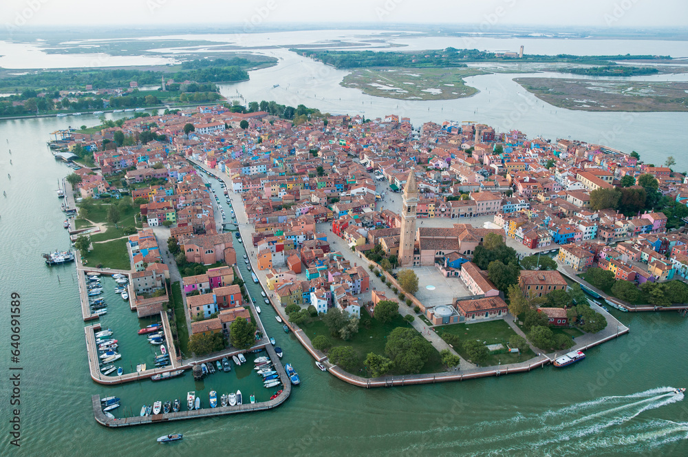 Obraz premium Isola di Murano Venezia dall'alto