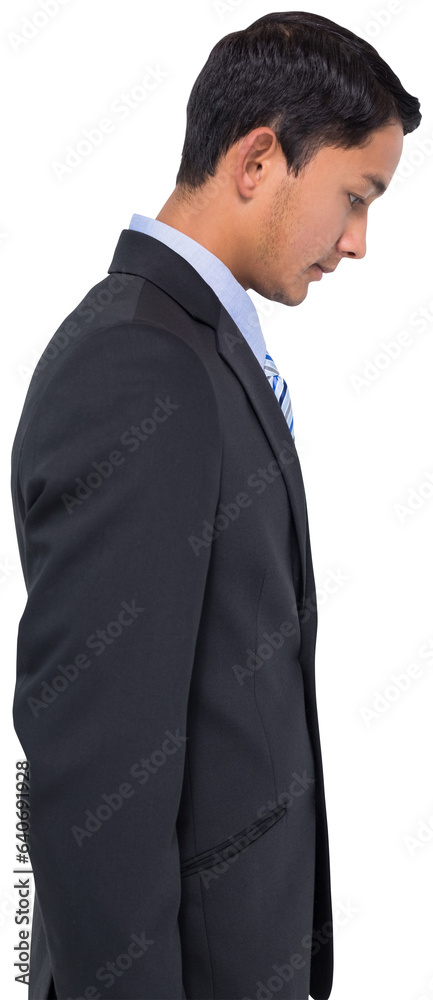Digital png photo of biracial businessman on transparent background Digital png photo of biracial businessman on transparent background