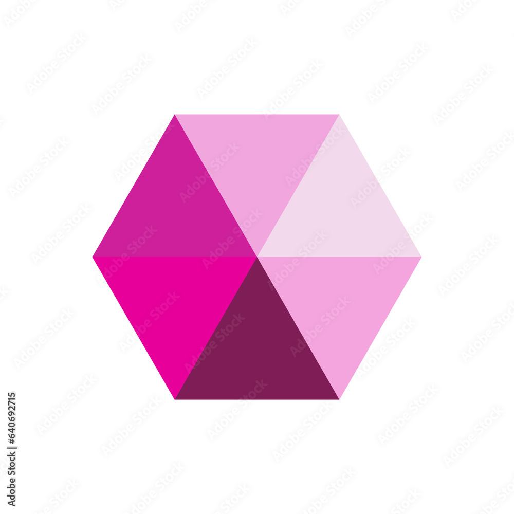 Pink pyramid hexagon geometric shapes elements Pink pyramid hexagon geometric shapes elements