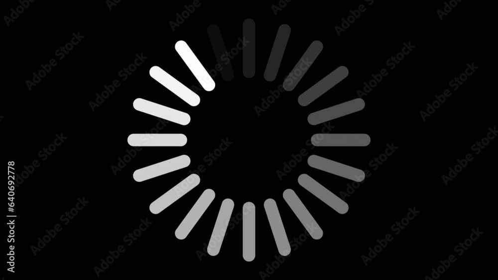 Loading Circle, Video. Loading Animation Icon on Transparent Background ...