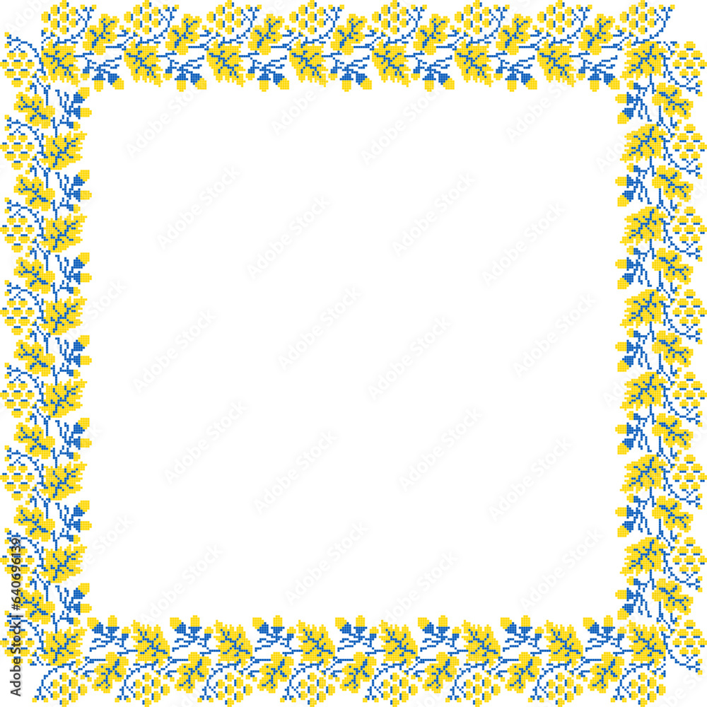 Vector illustration of Ukrainian ornament in ethnic floral style with oak and grape leaves and acorns, bunches of grapes, identity, vyshyvanka, embroidery for websites, banners. Background Vector illustration of Ukrainian ornament in ethnic floral style with oak and grape leaves and acorns, bunches of grapes, identity, vyshyvanka, embroidery for websites, banners. Background