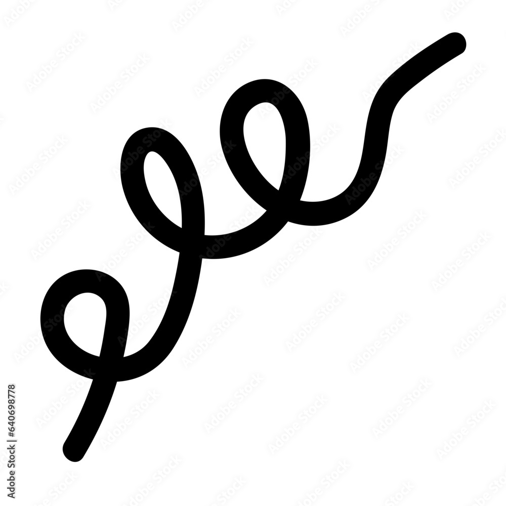 Squiggle abstract line Squiggle abstract line