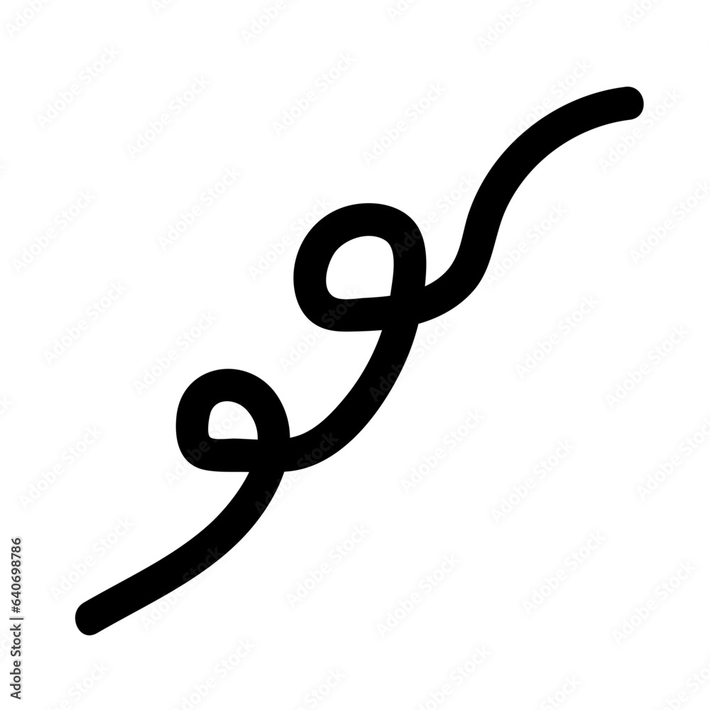 Obraz premium Squiggle abstract line