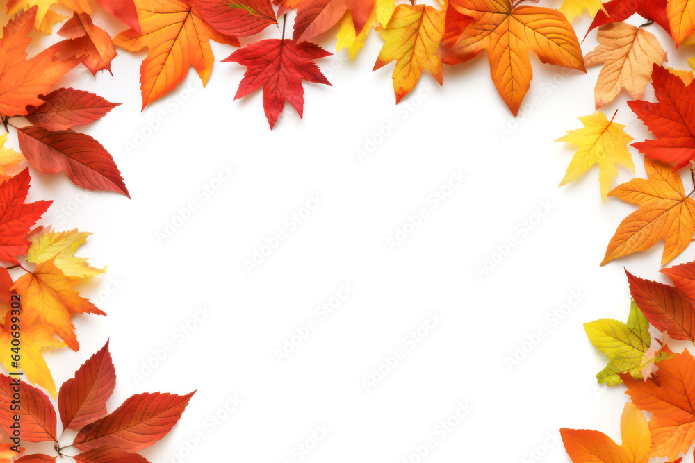 Fototapeta premium Colorful autumn leaves as background
