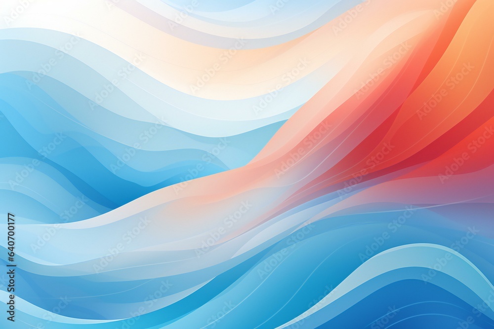 Fototapeta premium Waves abstract illustration. Wavy ocean abstract Backdrop. Curvy sea waves background.
