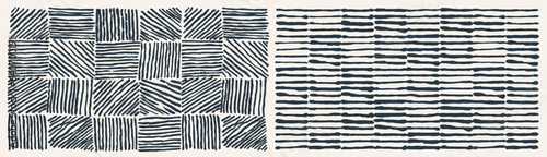 Ink Pattern. Graphic Drawing Brush Texture. Indigo tie dye. Stripe Line Background. Geometric Textured Repeat Pattern. Textile Print. Cover Bed Sheet Print. Modern Trendy Monochrome.