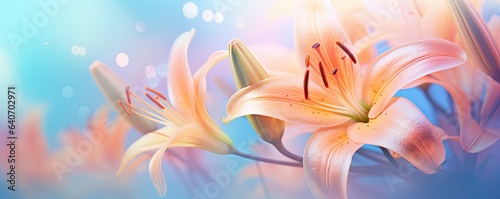 beautiful soft abstract lilly flower background illustration
