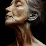 Beauty Model with Aging Skin · Skincare & Cosmetics Concept Art