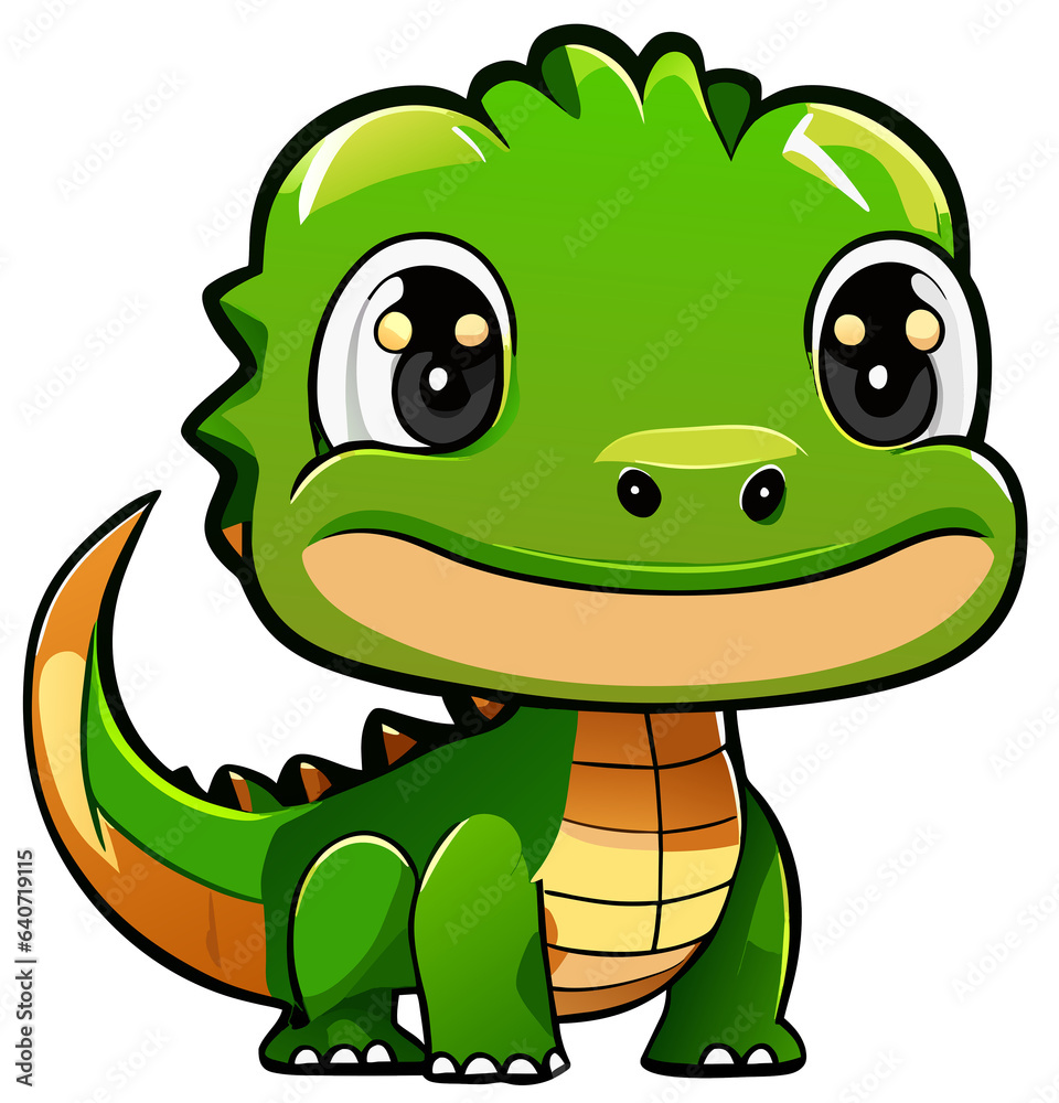 Fototapeta premium cute crocodile cartoon