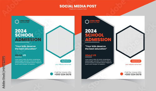 School Admission Social Media Post photo