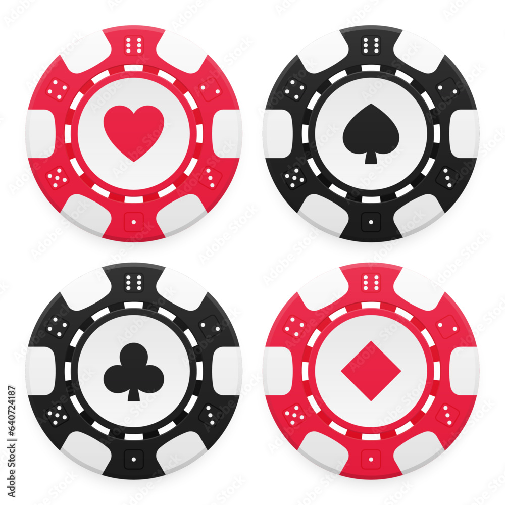 Poker chips. Casino chips. Vector Poker chips. Casino chips. Vector