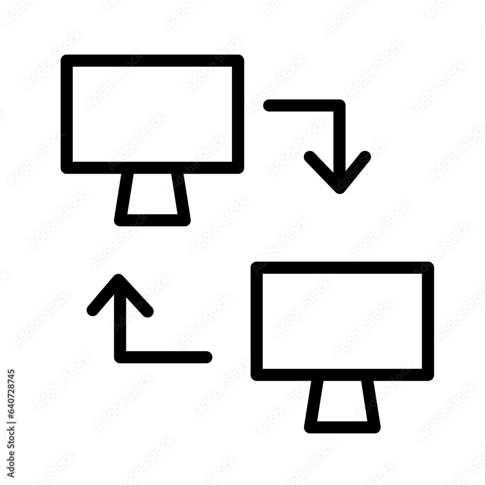 Computer Screen Seo Outline Icon Computer Screen Seo Outline Icon