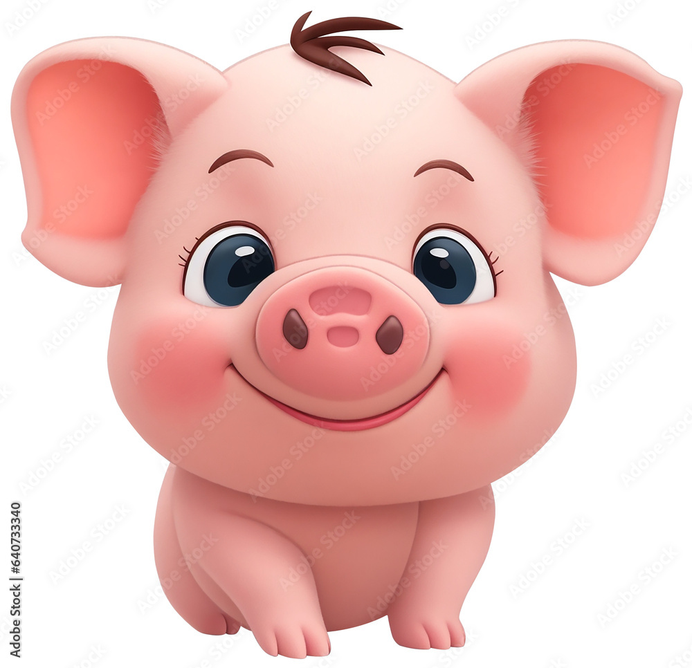 pig pink cartoon