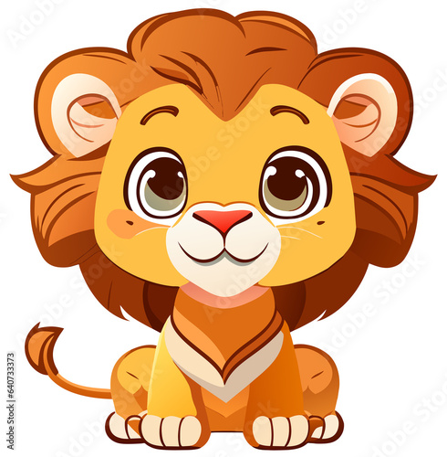 cartoon lion cub