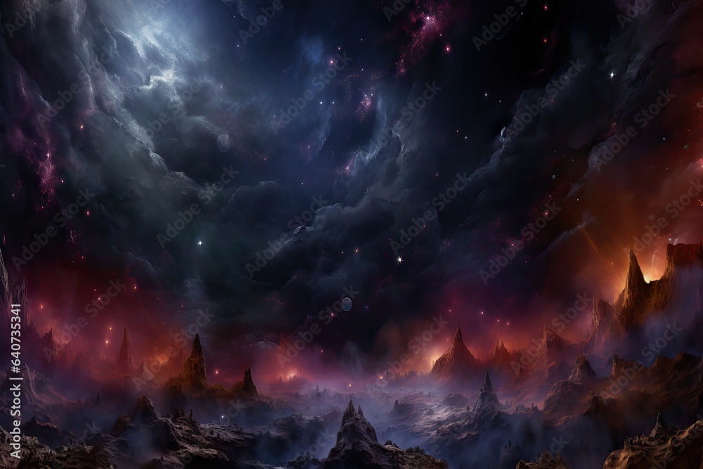 space star heaven night astrology star cloudy nebular panorama space galaxy deep space planet zoom cosmic universe g night panoramic outer time cosmology banner space deep astronomy sky solar banner - obrazy, fototapety, plakaty 