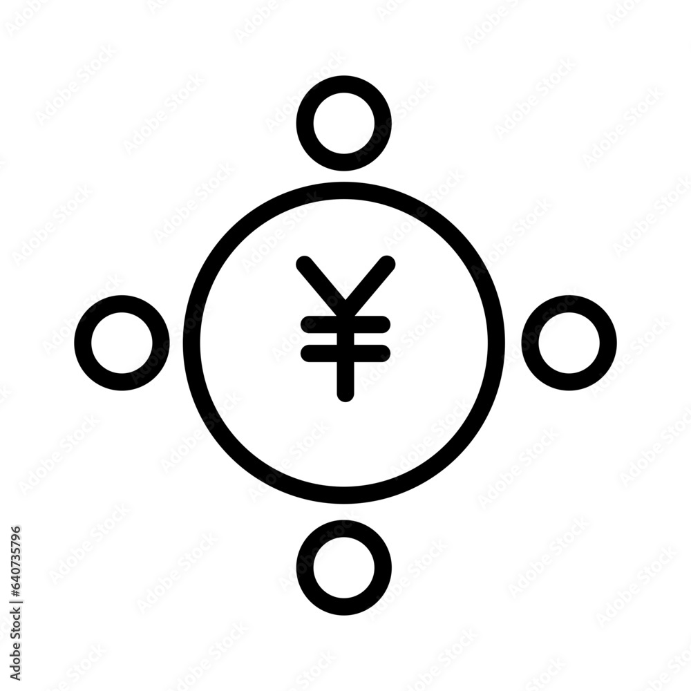 Obraz premium Money Profit Yen Icon