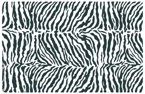 Nature Pattern. Organic Texture. Animal Background. Stripes Texture. Indigo Blue Color. Exotic Tiger Print. Safari Stylish Pattern. Savannah Fashion. Zebra Pattern  Animal Print. Fabric and Textiles. 