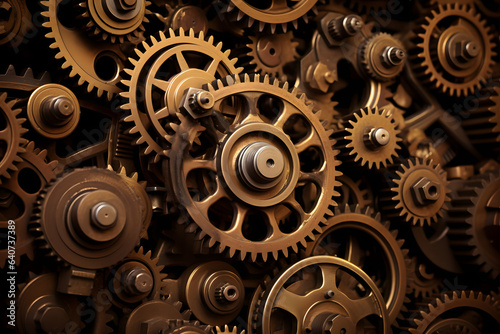 brown color engine gear cool background