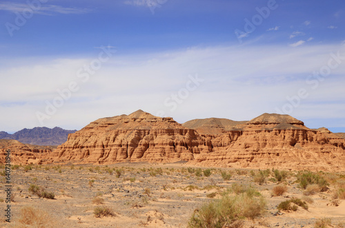 The rock formations in Nemegt canyon, Umnugobi, Mongolia