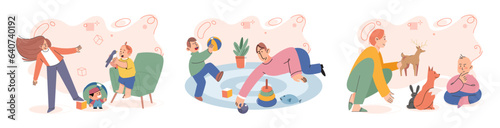 Game together. Family fun. Friendship time. Vector illustration. The joy and laughter that fill room during friends game night priceless Family time becomes more meaningful when we engage in