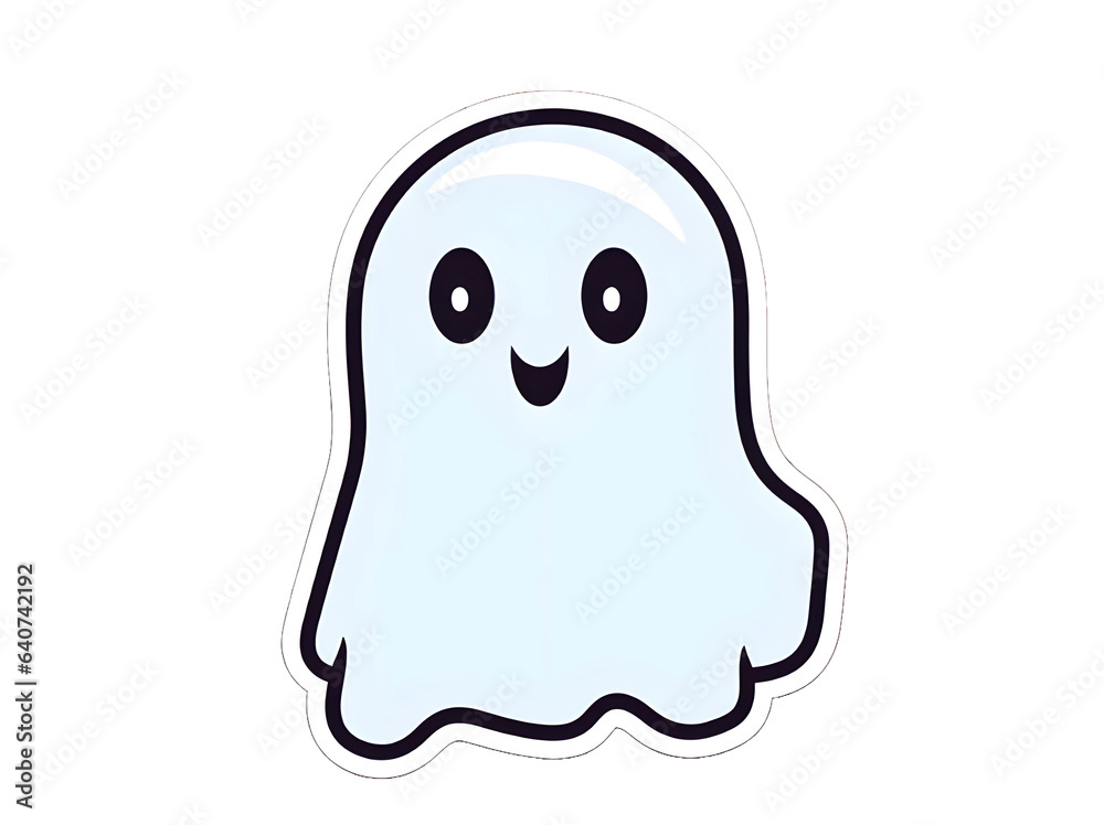 Adorable cute ghost stickers Adorable cute ghost stickers