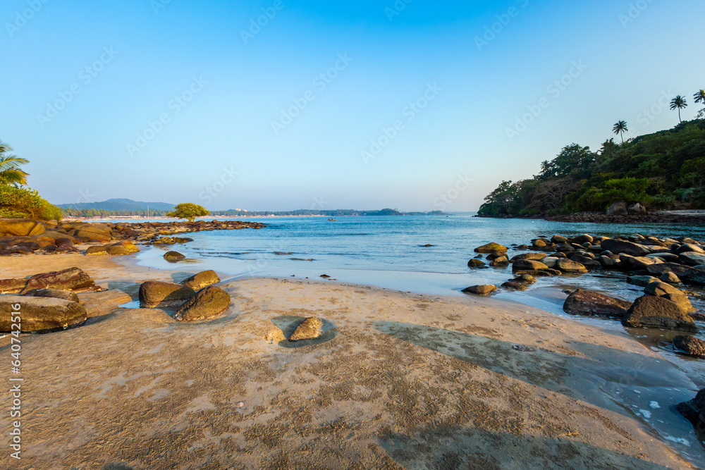 Beautiful Palolem beach in Goa India