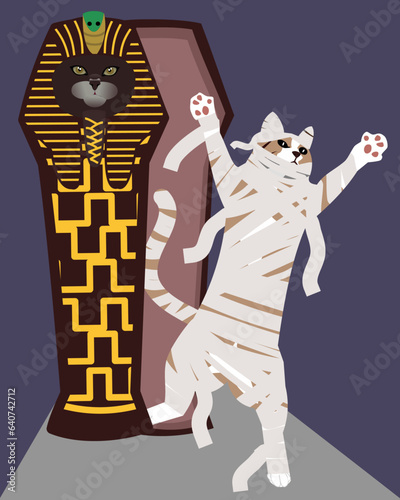 The Resurrection of the Feline Pharaoh: A Mummy Cat's Return