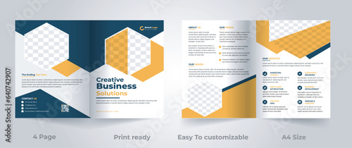 elegant bifold brochure,